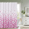 Trimming Shop Cortina de Ducha de baño, 180cm x 180cm Cortinas de baño de poliéster Resistentes al Moho y al Moho con 12 Ganchos, Círculo Rosa.