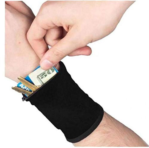 Lankater Wrist Wallet, Sweat-reißverschluss-Armband-Band-Sport-Handgelenk-mappen Key Geldkarten Münzfach Aufbewahrungstasche Für Radfahren Laufen Und Andere Sportarten