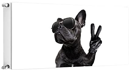 TMK Magnet Heizkörperabdeckung, Heizkörperverkleidung 120x60 cm, Hund