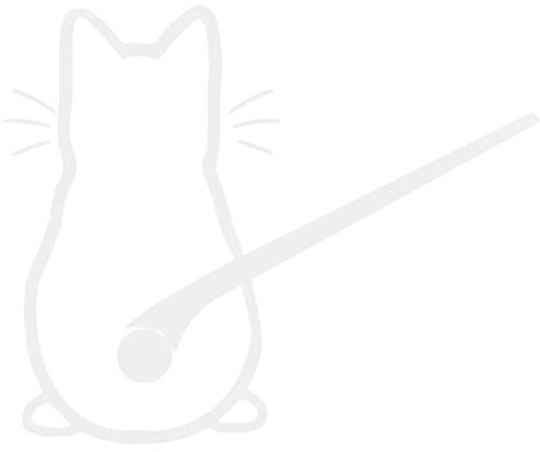 bopely Cartoon Cat Moving Tail Stickers Car Window Wiper Decals Car Styling for Car Rear Windshield