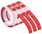 NineLeaf 3 x Kompatibel für Dymo S0898150 520102 3D Kunststoff Prägebändern 9mm x 3m Weiß auf Rot Etikettenband für Omega Home Junior Home Embossing Organizer Xpress 12965 Beschriftungsgerät