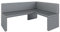 Eckbank Akiko Corner Bench - Eckbankgruppe für Ihrem Esszimmer, Küche modern, Sitzecke, Essecke. Perfekt für Küche, Büro und Rezeption. Solide und Starke Verarbeitung. (Soft 29, 168x128cm rechts)