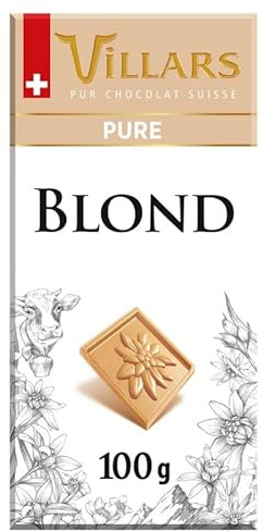 TABLETTE BLOND PUR 100G, VILLARS, LOT DE 4, OFFRE SPECIAL