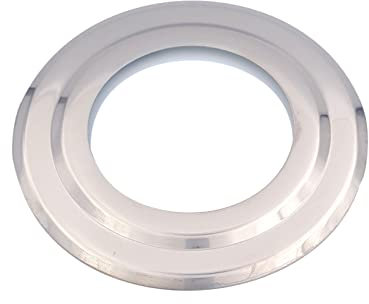 TYGERIX Rosetón de acero inoxidable para tubos de 100 mm | Tapa de orificio de pared para estufa de leña o pellets y calderas | Alta resistencia al calor | Más grosor | La parte superior