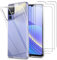 GEJEFA Funda para TCL 40 SE/TCL 40SE + [3 Piezas] Protectores de Pantalla, Transparente Carcasa de Silicona Anti-Choque TPU Bumper Funda y Protector para TCL 40 SE