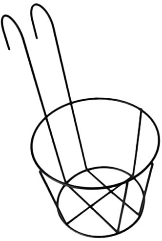 Alipis Support De Pot De Fleurs Suspendu Balustrade Plante Cintre Cintres en Fil De Fer Accessoires De Cabine Décoration De Balcon Support De Rempotage Fer Forgé Fil Électrique