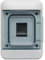 DEBFLEX - Coffret Electrique Etanche + Bornier à Vis - Tableau Electrique 4 Modules - IP65/IK07 - Idéal Extérieur/Piscine/Jardin - Pose en Saillie - Gris