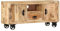 ARKEM Mueble para la TV de Madera de Mango Rugosa 110x30x50 cm Mesa De TV para Salon