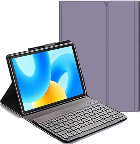 YHFZR Keyboard Case for OnePlus Pad Go/OPPO Pad Air 2 - Slim Flip with Removable Wireless Keyboard Stand Case Cover for 11.35 Inch, Purple