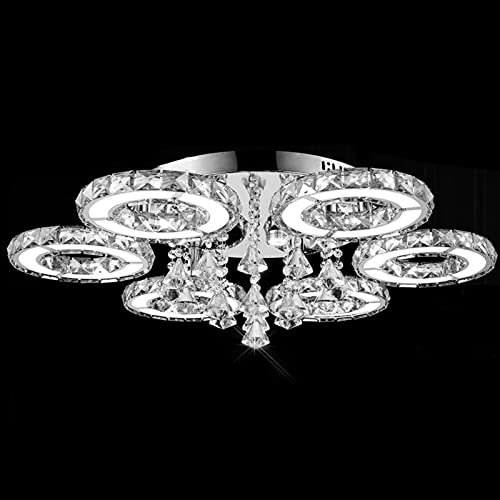 LED Wohnzimmerlampe Deckenlampe Deckenleuchte Kristall Kronleuchter Pendelleuchte Lüster Licht 88W 85-265V Warmes Licht 780 * 220mm Edelstahl Kristall IP65 A Klasse 20-25 ㎡