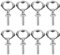 8 pièces décapsuleurs vierges en acier inoxydable : TOATELU ensemble de décapsuleurs en métal, décapsuleur à filetage en métal DIY, décapsuleur à filetage métallique, décapsuleur mural pour la maison