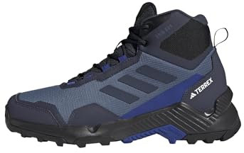 adidas Men's Eastrail 2.0 Mid RAIN.RDY Waterproof Hiking Shoes, Wonder Steel/Shadow Navy/Semi Lucid Blue, 12 UK