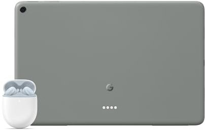 Google Pixel Tablet – Android-Tablet mit 11-Display und einem Akku mit langer Laufzeit – 8 GB RAM – 256 GB Speicherplatz – Hazel + Pixel Buds A-Series – Sea