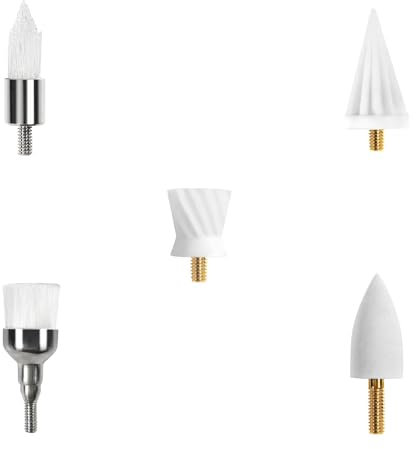 Accessorio lucidante per denti, 5 testine di ricambio multifunzionali per lucidatore per denti Wbbrbbr per la pulizia e lo sbiancamento dei denti