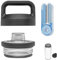 Yofflink Chug Cap Replacement Compatible with Yeti Water Bottle, Screw Top Lid Fits 18/26/36/64 oz Yeti Rambler, Transparent ABS Material, Dishwasher-Safe