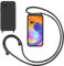 GoodcAcy Handykette Handyhülle für Samsung Galaxy A31,Smartphone Necklace Hülle mit Band Schutzhülle mit Kette zum umhängen Halskette Flüssig Silikon Case für Samsung Galaxy A31,Schwarz