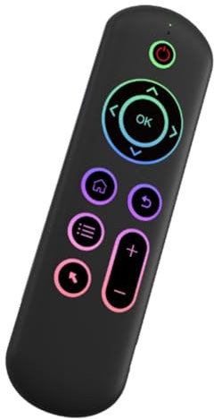 Corghd M5 IR 2.4G Air Mouse Télécommande Touchpad pour Android TV Box PC Mini Clavier Sans Souris Volante (avec rétroéclairage couleur) Facile à utiliser