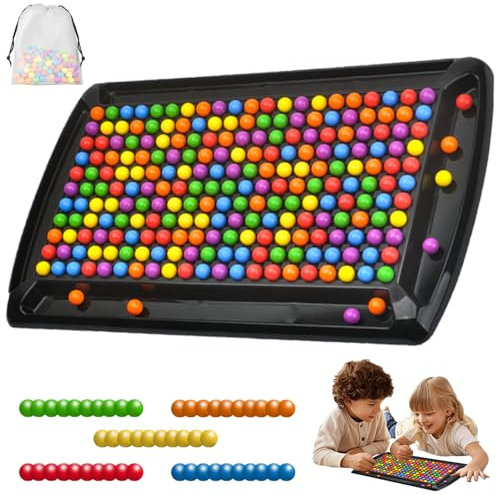 Regenbogen Puzzle Schach, 241 Stück Regenbogenball Schachbrett Strategiespiele, Intellektuelles Schachbrett–Duales Duell, Regenbogenball Eliminierungs Chess Board Game, Für Kinder Und Erwachsene