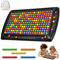 Regenbogen Puzzle Schach, 241 Stück Regenbogenball Schachbrett Strategiespiele, Intellektuelles Schachbrett–Duales Duell, Regenbogenball Eliminierungs Chess Board Game, Für Kinder Und Erwachsene