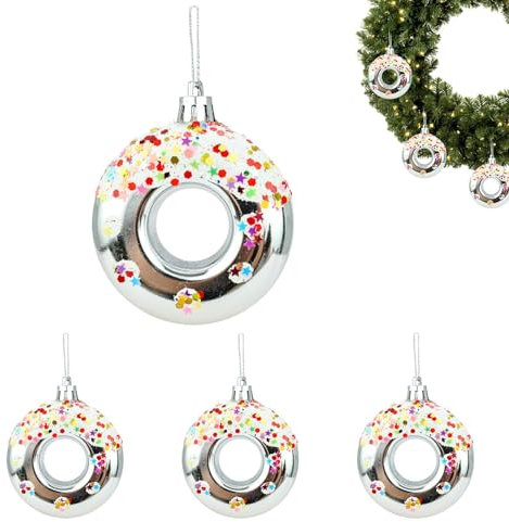 Donut-Anhänger für Weihnachten, Donut-Weihnachtsdekoration, Baumschmuck, Donut-Weihnachtsdekoration für Urlaubsbedarf