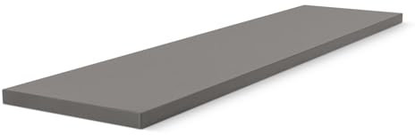 HausFux studioLINE MDF-Innenfensterbank nach Maß - 1,8 cm stark, melaminbeschichtet, mit ABS-Kante - Made in Germany - individueller Zuschnitt (Basalt Grau, T x L | 15 x 50 cm)
