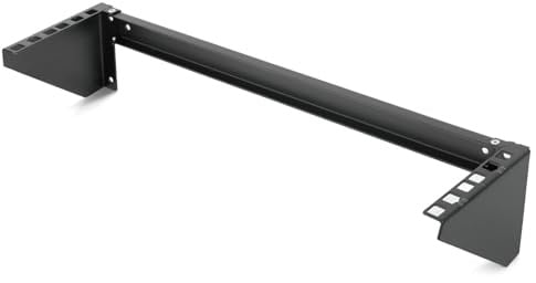 Tecmojo 2U Vertikale Wandhalterung, faltbare Patchfeld-Halterung für 48,3 cm (19 Zoll) Switch/IT/Datengeräte, Server-Rack mit offenem Rahmen mit 20 kg Kapazität, vertikale/horizontale Montage