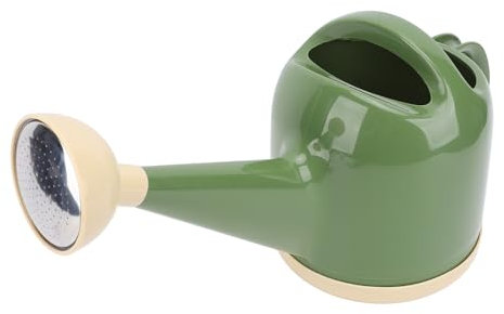 Annaffiatoio per Piante da 4 Litri con Doccette Rimovibili in Acciaio Inossidabile, Beccuccio Lungo, Impugnatura Comoda, Ampia Apertura, per Interni Ed Esterni (verde scuro)