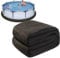 Belmeri Tapis de piscine de 4,6 m, tapis de piscine pour piscine hors sol, rembourrage sous piscine, tapis de piscine hors sol pour la prévention des crevaisons prolonge la durée de vie de la doublure