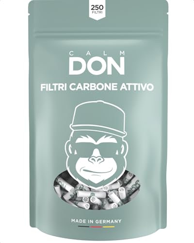 CALM DON® Filtri carbone attivo di cocco ø6mm [250 Filtri]