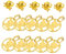 YARNOW 1Satz Vintage Halloween Ringe Dekorative Fingerringe Und Ohrstecker Aus Piratenschädel Design Ohrringe Ringe Für Kostümparty Und Dekoration