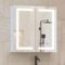 Bathroom Mirror Cabinets with Lights,600x600mm Wall Mounted Bathroom Cabinets with Mirror,LED Mirror Cabinet with Shaver Socket,Anti Fog,3 Colors Light & Adjustable Shelves,Touch Sensor