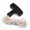 Corde de démarrage en nylon avec poignée pour tondeuse à gazon, tronçonneuse, outils électriques, équipement de jardin, longueur 2,5 m, diamètre 3 mm, pot blanc rouge