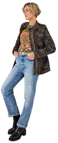 Joe Browns Female Relaxed Fit Camo Jacket, Regular, Green