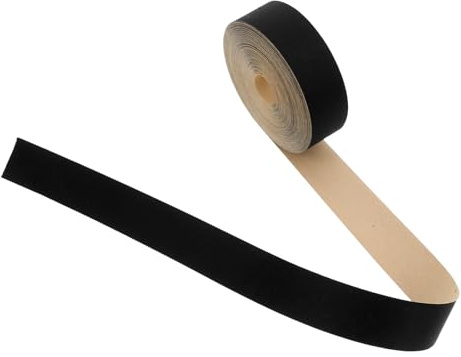 Ipetboom Ruban Adhésif Textile Auto-Adhésif Noir 10 M pour Bordure D’Abat-Jour de Lampe de Table Protection des Bords Tissu pour Abat-Jour de Lampe de Bureau Accessoire Décoratif