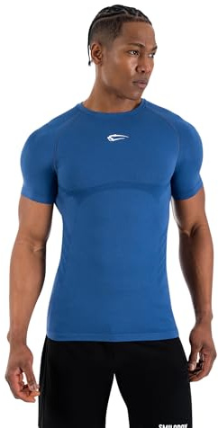 SMILODOX Kompressionsshirt Herren Carnos, Muskelbetontes T-Shirt, Enganliegendes Fitness Shirt, Seamless & Atmungsaktives Trainingshirt mit Body Mapping & feuchtigkeitsregulierung, Gym & Workout