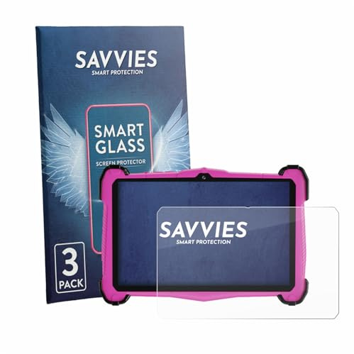 Savvies 3 Stück Panzer Schutz Glas für EagleSoar E_764_EEA-P 9H Schutzfolie HD Klar, Blasenfrei, Anti-Fingerabdruck, Stoßfest, Displayschutz