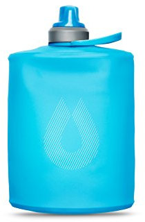 Hydrapak Stow Gourde d’Eau Pliable sans BPA ni PVC, Mixte, HYGS305HP, Bleu Malibu, 500 ML