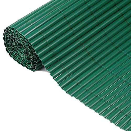 Nature Ecran de Jardin à Face Unique PVC 1x3 m Vert Panneau Clôture Terrasse