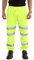 shelikes Mens Hi Vis Viz Two Tone JOGGING BOTTOMS Combat Trousers Workwear JOGGERS (MEDIUM, YELLOW)