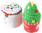Healifty Weihnachtshandtuch-Set, Weihnachtshandtuch, Geschirrtuch, weiße Baumwolle, Weihnachtsbaum und Schneemann, 2 Stück