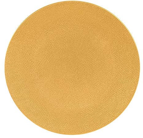 Table Passion - Assiette plate Vésuvio safran 27 cm (lot de 6)