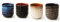 Lxuwbd Japanese Style Ceramic Tea Set, Tea Cup, Coffee Cup, Yerba Mate Set, Ceramic Mate Cup Set of 4 (4 colors)