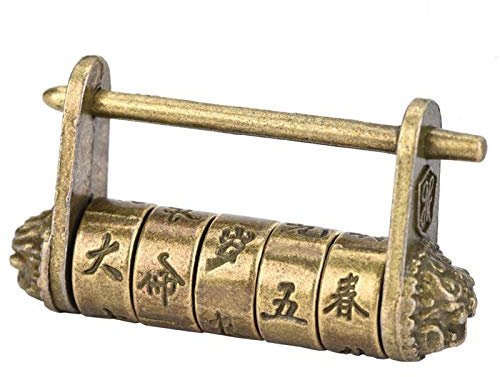 Antique Cadenas de Serrure de Mot de Passe,Serrure Antique, Antique en Alliage de Zinc de Serrure à Combinaison Vintage pour Armoire à tiroirs pour boîte à Bijoux