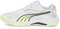 PUMA Unisex Solarstrike II Hallenturnschuh, White-Fizzy Light Black, 43 EU