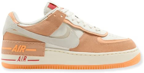 Nike Air Force 1 Shadow Sisterhood Damen DM8157-700, Orange/Abendrot im Zickzackmuster (Sunset Chevron), 6.5
