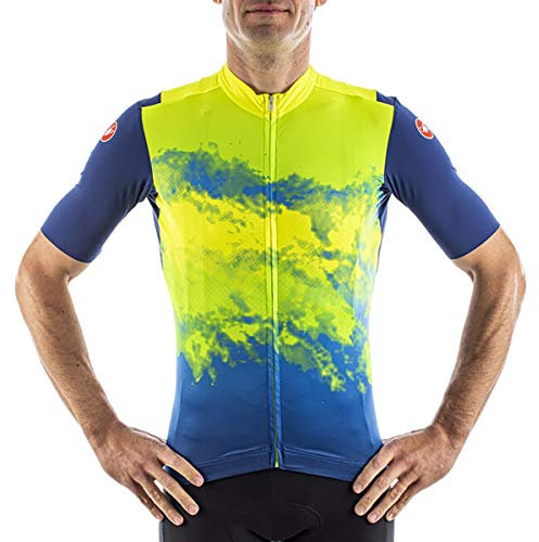 CASTELLI 4521009-032 Dust Jersey Men's T-Shirt Yellow Fluo XS