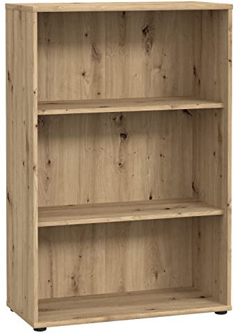 Newroom Regal Artisan Eiche Bücherregal Modern - 73,7x111,1x34,8 cm (BxHxT) - Standregal Schrank - [Lucius.Fourteen] Büro Arbeitszimmer Wohnzimmer