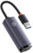 Baseus Network Adapter Lite Series Ethernet Adapter USB-A to RJ45, 1 Gbps Gray (WKQX000113)