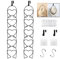 LINFIDITE 10 Pack Hat Hanger Rack Baseball Cap Display Storage Rack Wig Rack Holder Closet Hanging Over Door Wall Mounted for Scarves Handbags Towels Clothes Ties w Hanging Hook Black