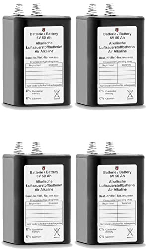 UvV ES-Team HRA5221 Batterie für Baustellenleuchten (50Ah Luft Sauerstoff) 6V 4R25 (1)